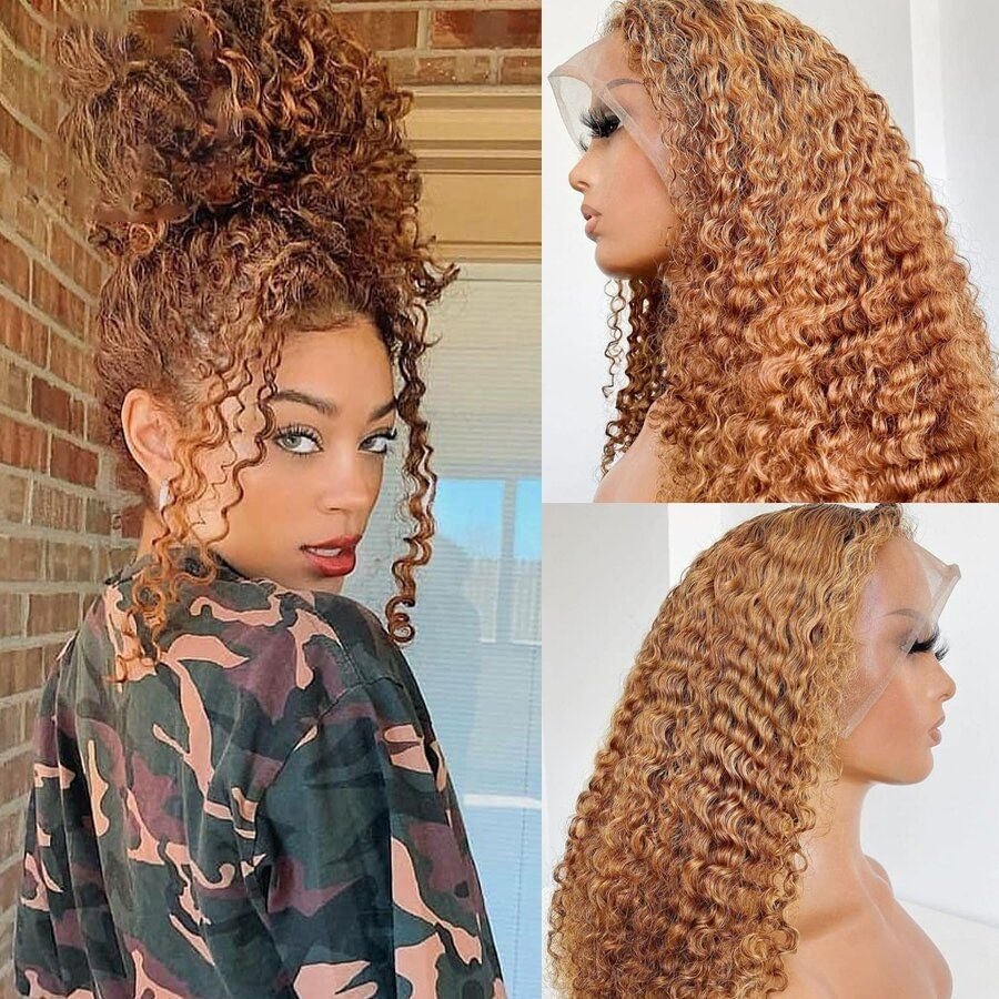 Small Long Curly Hair Whole Headgear High-temperature Silk Ladies Wig-Corachic