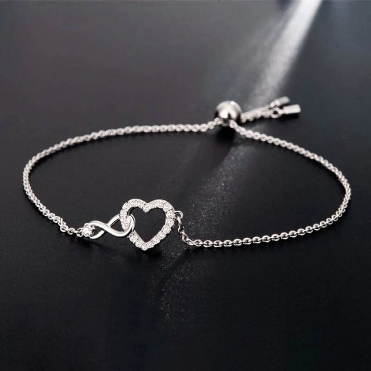 For Daughter - S925 I Love You Unitil Infinity Runs Out Bracelet