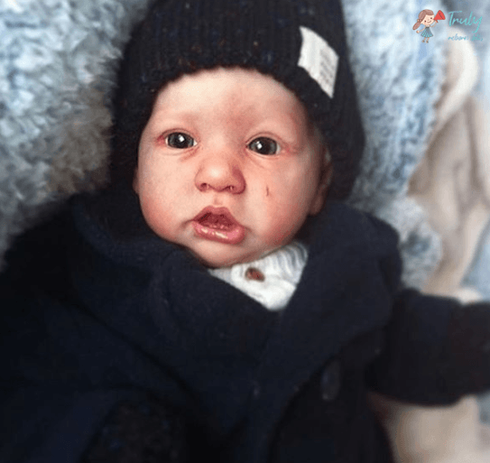 Cute Small Reborns 12 inch Colin Real Lifelike Reborn Baby Doll Girl by Creativegiftss® 2022 -Creativegiftss® - [product_tag]