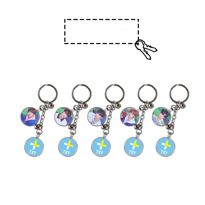 TXT Double Picture Keychain
