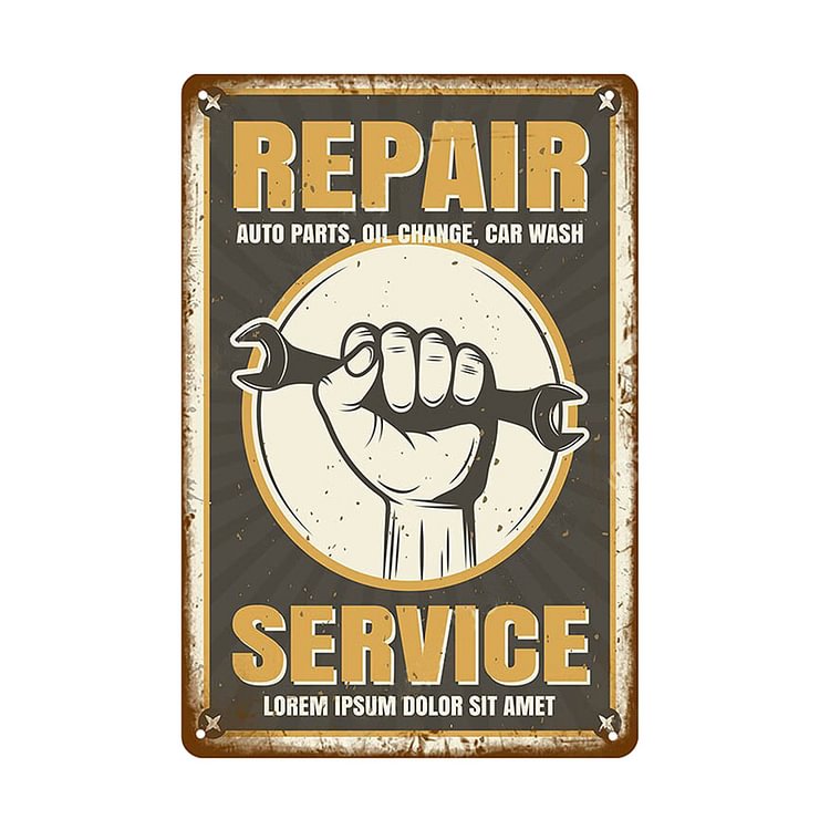 Repair Service - Vintage Tin Signs/Wooden Signs - 20x30cm & 30x40cm