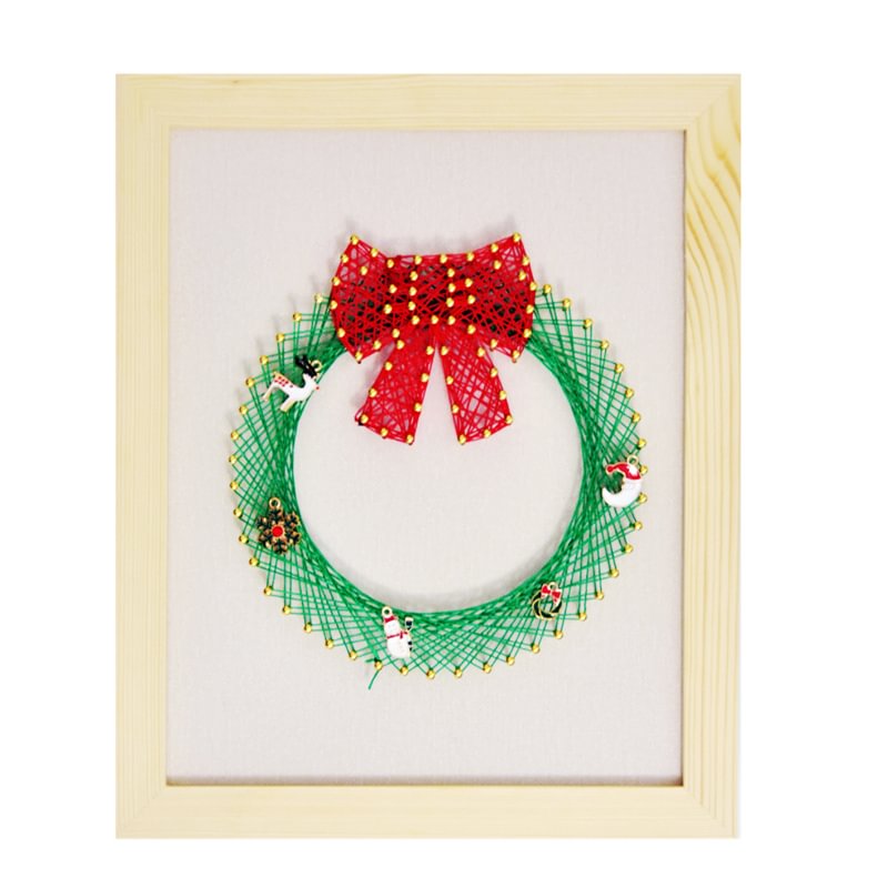 String Art - Christmas Wreath-Ainnpuzzle