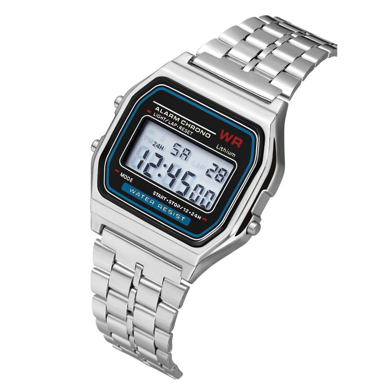 Men's Classic Digital Electro Luminescence Wrist Watch