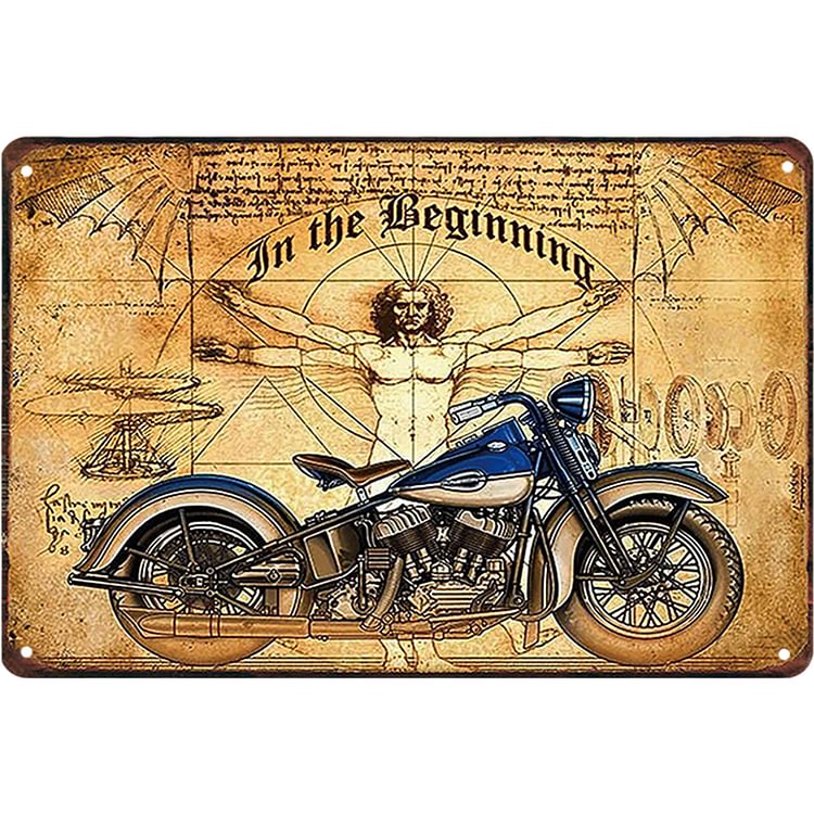 Classic Motorcycle - Vintage Tin Signs/Wooden Signs - 20x30cm & 30x40cm