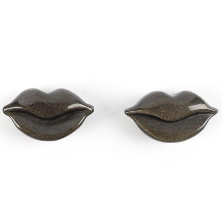 Silver Obsidian Lips Carvings Model Bulk Crystal wholesale suppliers
