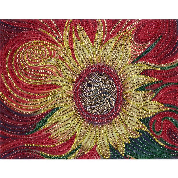 Sunflower Special Part Drill Diamond Painting 30X25CM(Canvas)-gbfke