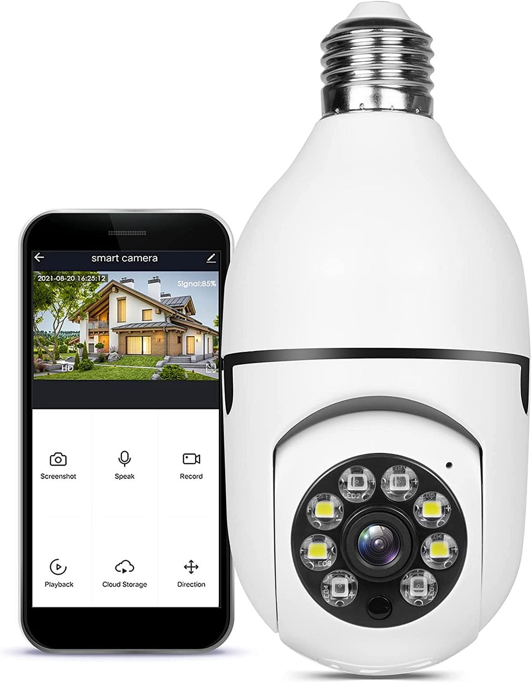 Smart Wireless Wifi Light Bulb Camera Security Camera