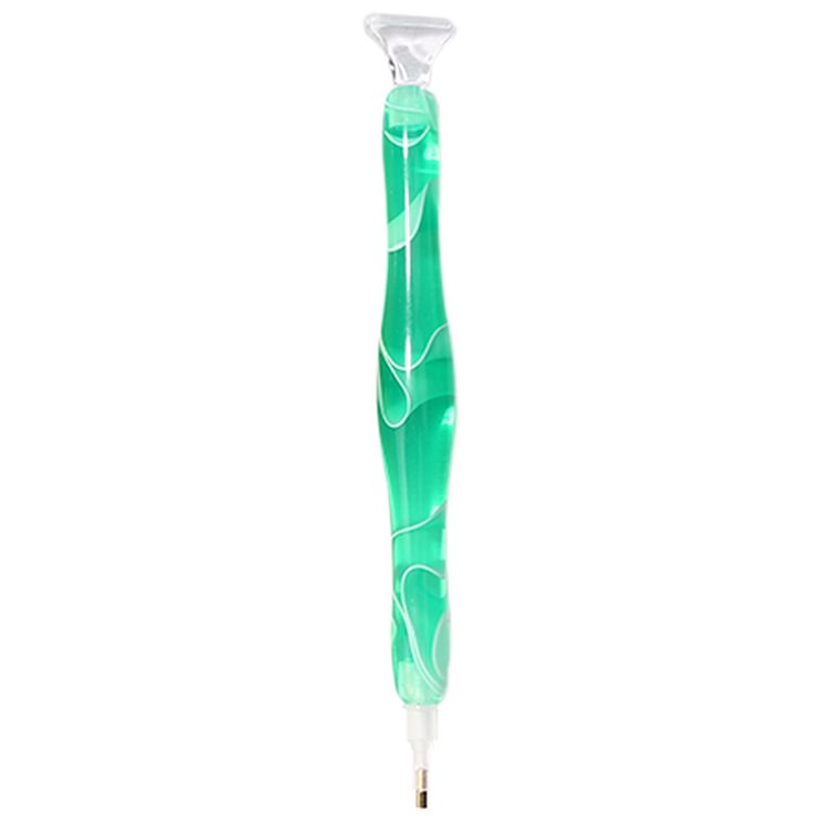 DIY Diamond Painting Point Drill Pen with 3 Head (Green)