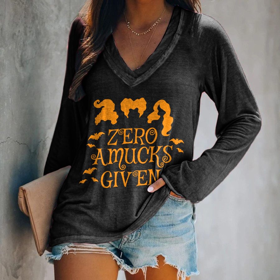 Zero Amucks Given Printed Long Sleeve T-shirt