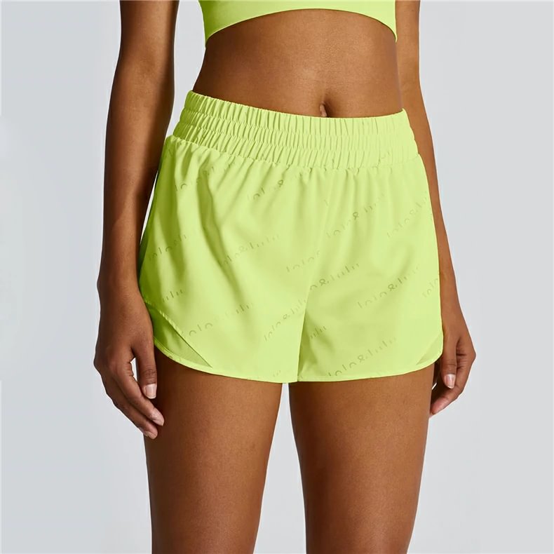 Lemon Vibe ladies loose running shorts at Hergymclothing sportswear online shop
