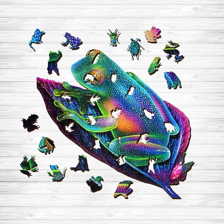 Tree Frog Wooden Jigsaw Puzzle
