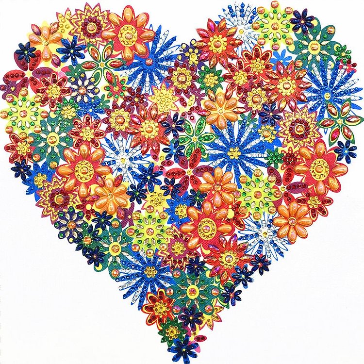 Love - Special Shaped Diamond Painting - 30*30CM