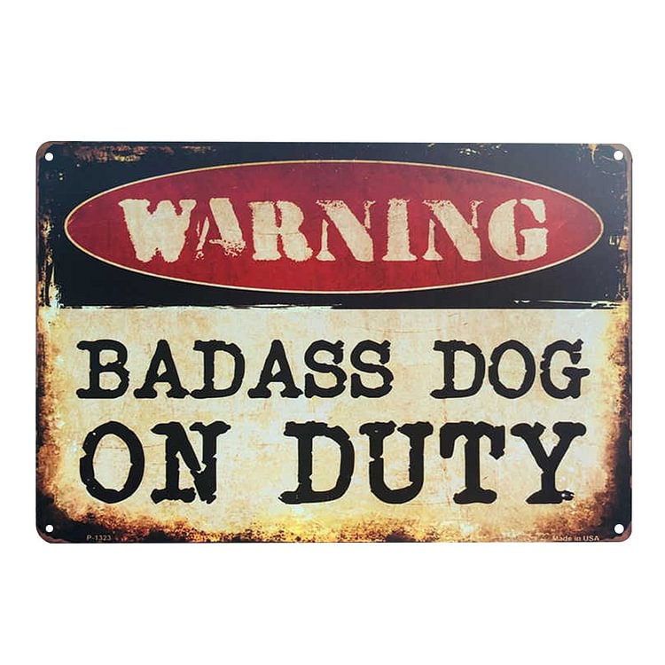 Warning - Vintage Tin Signs/Wooden Signs - 20x30cm & 30x40cm