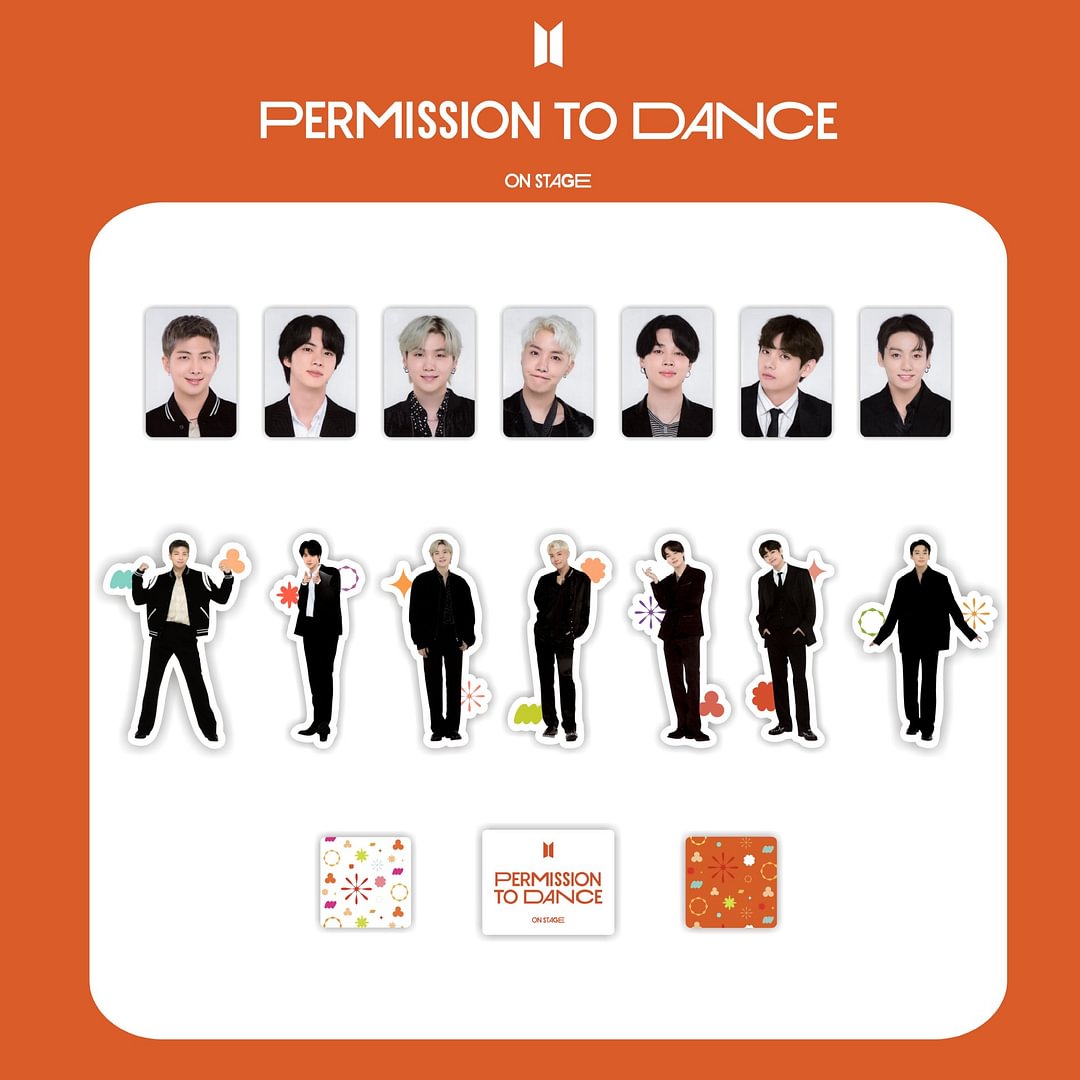 방탄소년단 Permission To Dance Photo Stickers