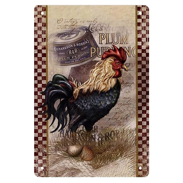 Chicken - Handsome Rooster Vintage Tin Signs/Wooden Signs - 20x30cm & 30x40cm