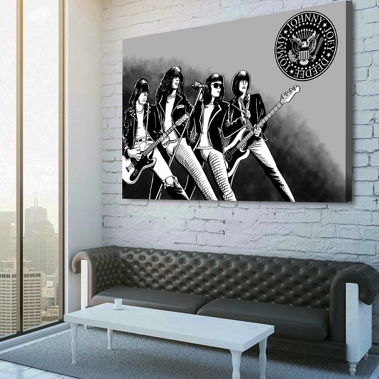 Punk Rock Band Ramones Canvas Wall Art