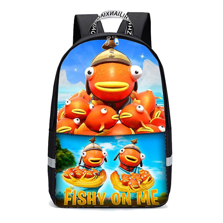 Mayoulove Fishy Backpack and Lunch Bag Kids School Bag Sets-Mayoulove