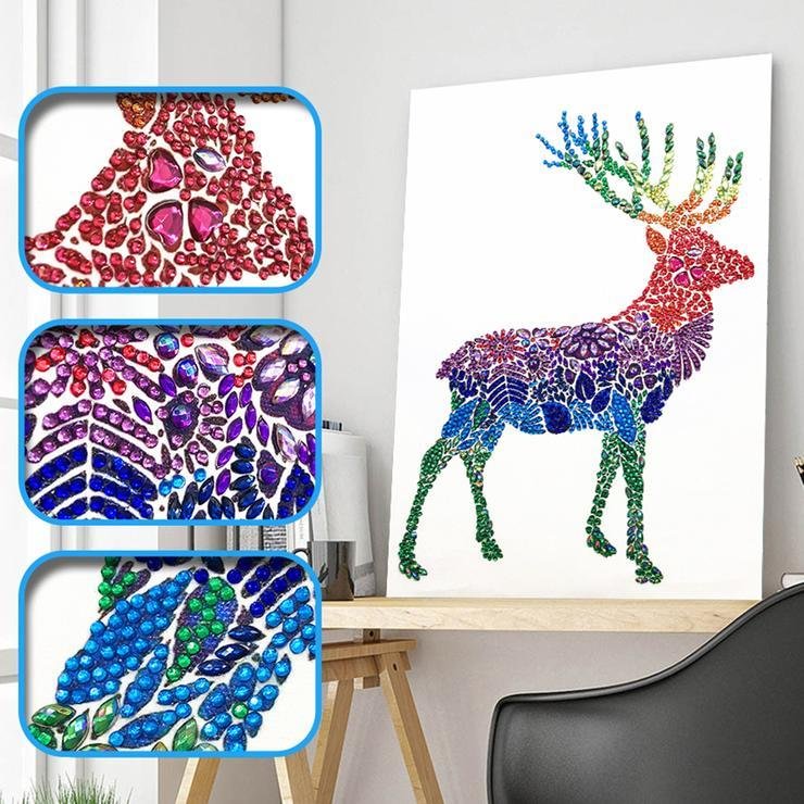 Partial Special Shaped Diamond Painting Deer