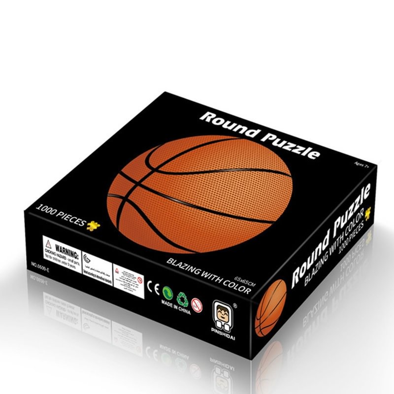 Basketball Puzzle 1000 Pieces Moon Jigsaw Round Puzzle for Educatief Toy Gifts - vzzhome