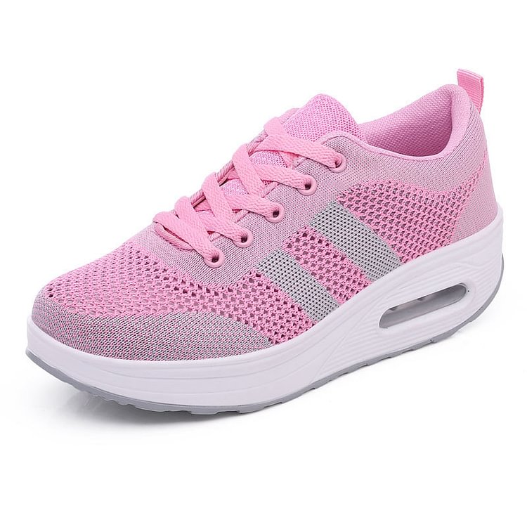 Mesh Breathable Sneakers Women's Platform Leisure Tourist Shoes Running Shoes