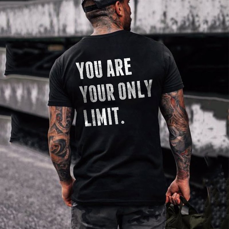 You Are Your Only Limit Printed Men's Casual T-shirt -  UPRANDY