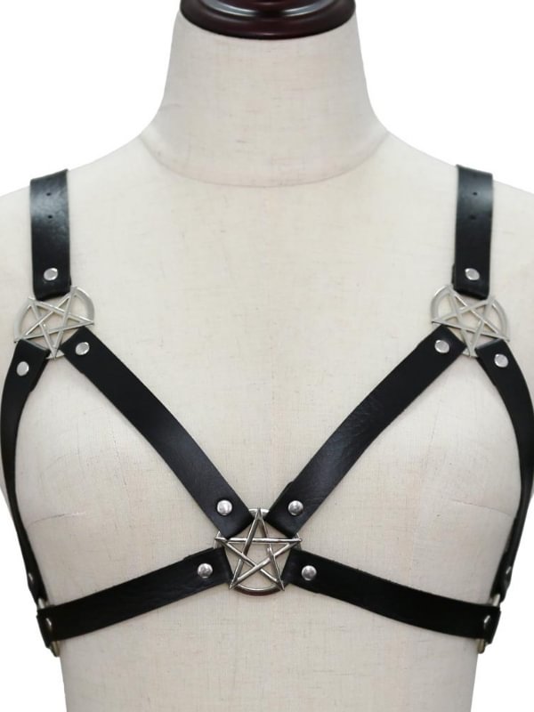 Goth Fashion Star Pattern Adjustable Harness