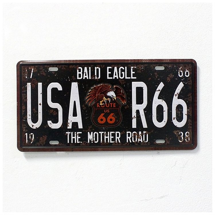 USA Route 66 Vintage - Car Number License - 15*30cm