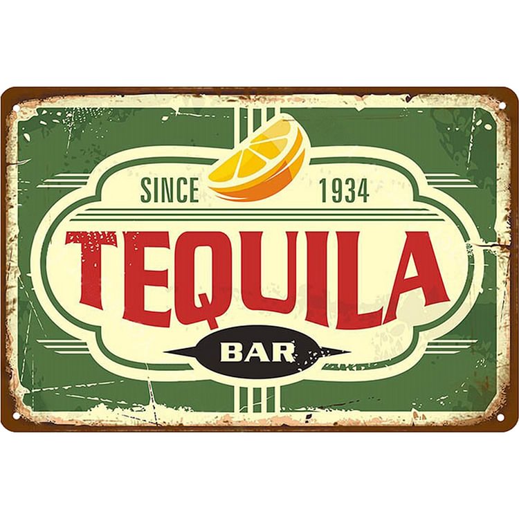 TEQUILA - Vintage Tin Signs/Wooden Signs - 20x30cm & 30x40cm