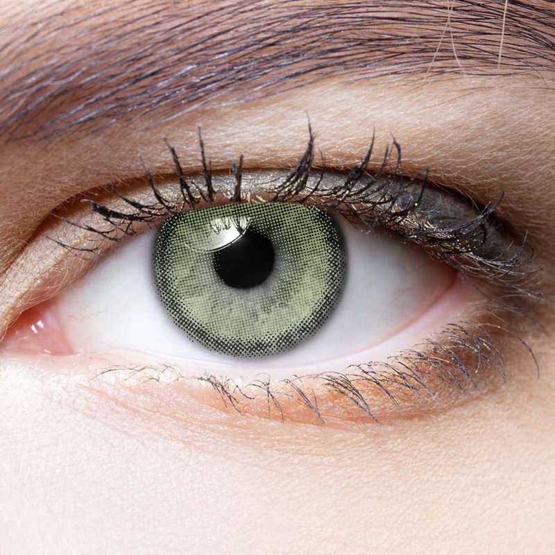NEBULALENS Mint Green Yearly Prescription Colored Contact Lenses