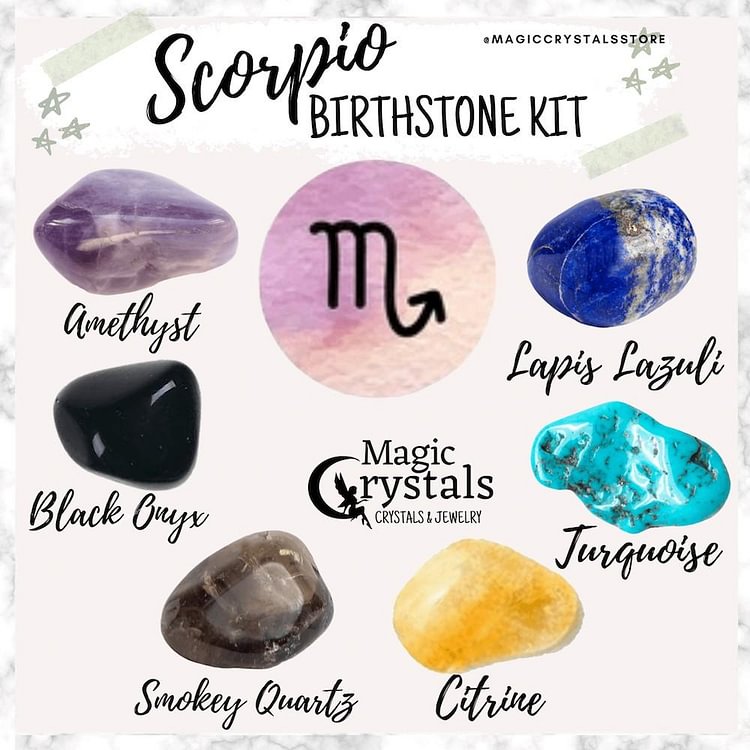 Scorpio Birthstones Crystal Set-Mayoulove