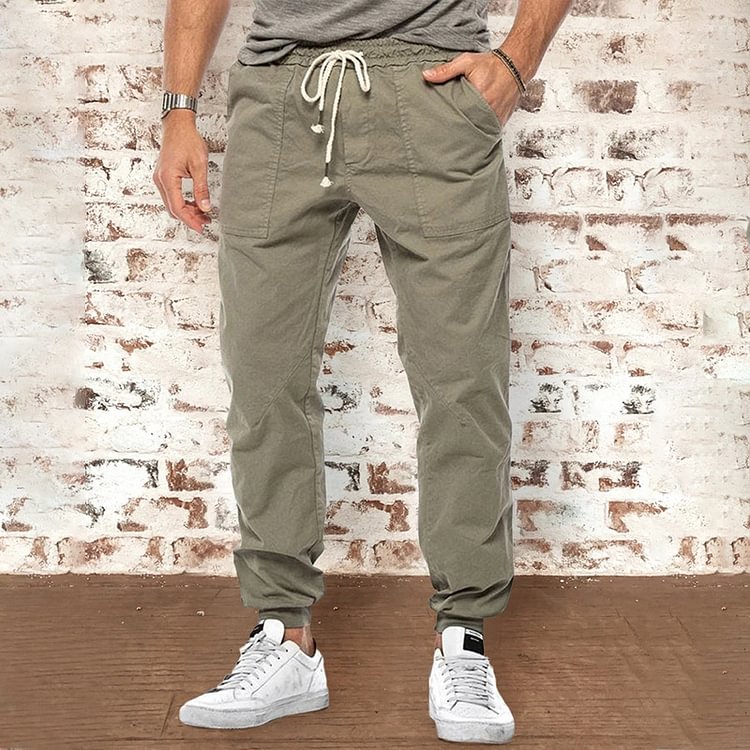 BrosWear Casual Belted Outdoor Cargo Pants