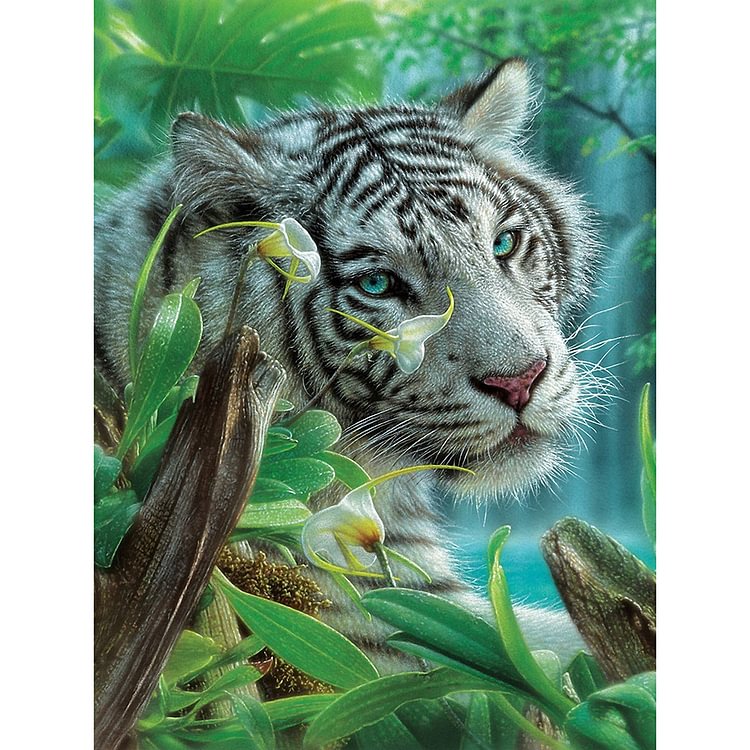 Bengal Tiger - Round Drill Diamond Painting - 30*40CM
