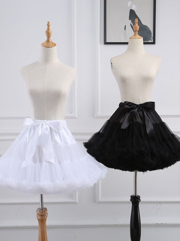 Lolita Statement Paneled A-line Bubble Skirt Petticoat