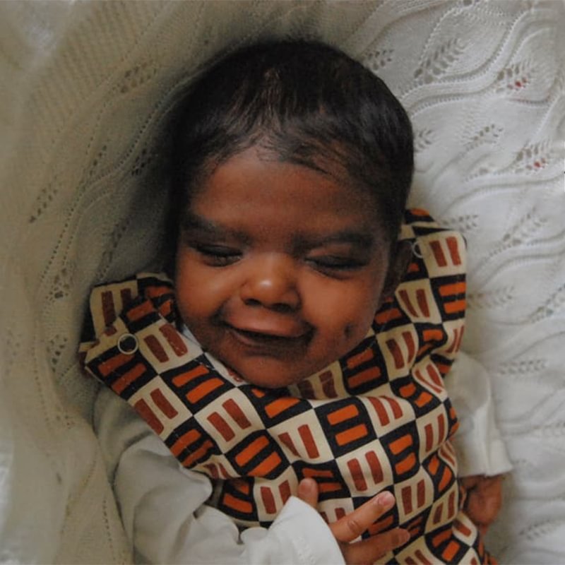 [New Black Doll]20" Realistic African American Cute Reborn Sleeping Baby Doll,Baby Comfort Doll