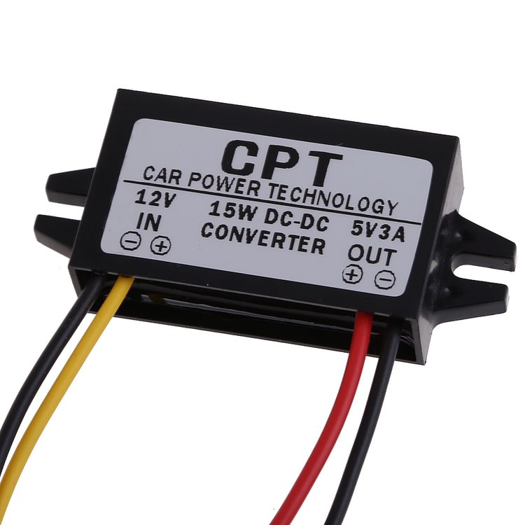 DC to DC Converter Regulator 12V to 5V 3A 15W Car Led Display Power Supply
