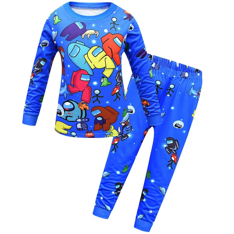 Space werewolf kills among us among US children's home clothes set boy's two-piece set 1751-Mayoulove