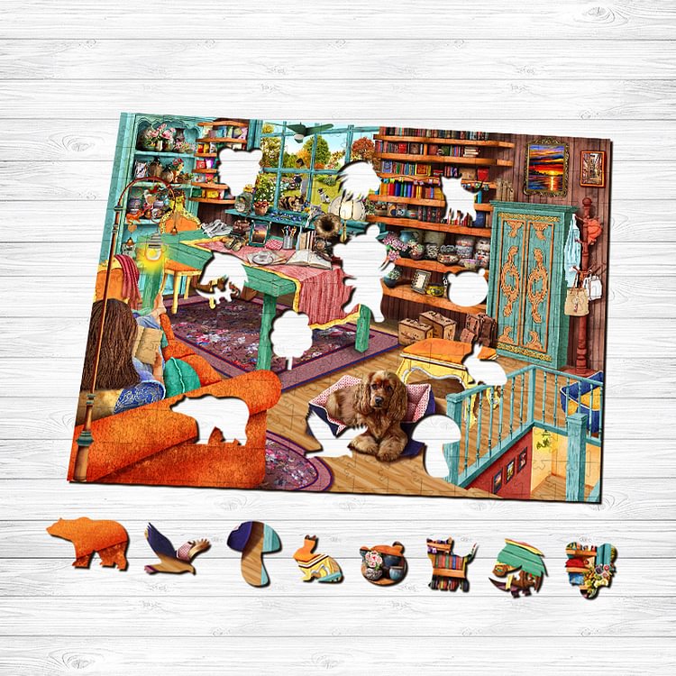 Vacation Cottage Wooden Jigsaw Puzzle