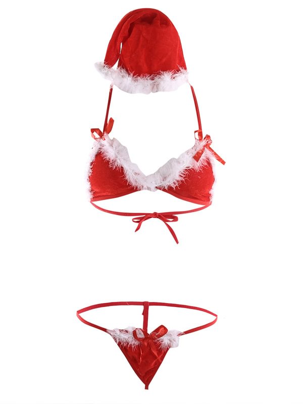 Women Christmas Role Play Erotic Underwear Suit-Icossi