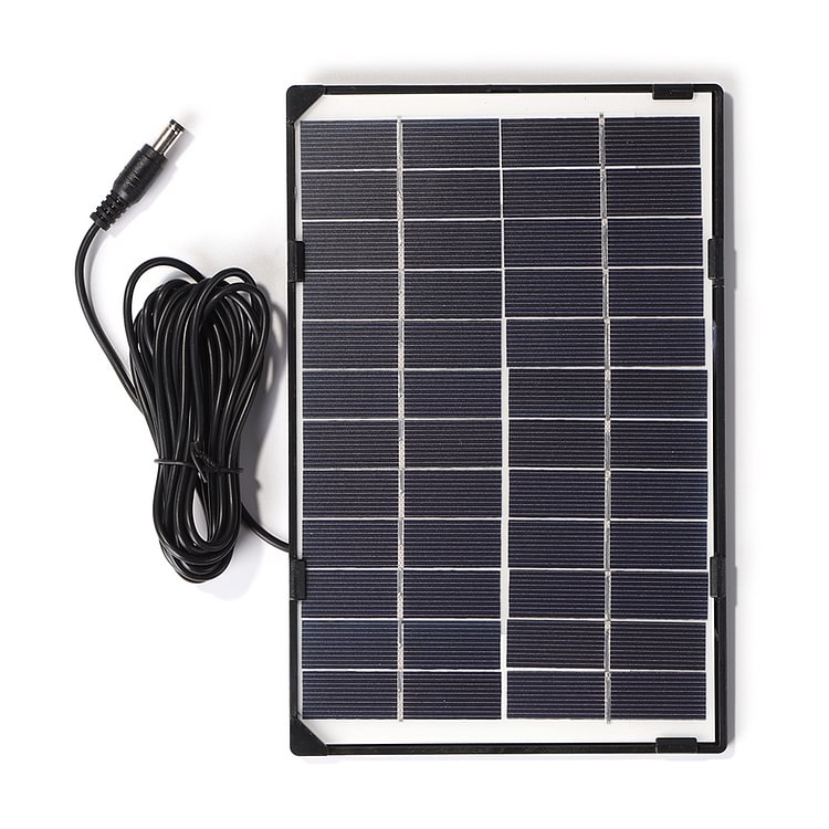 6W 12V DC5521 Camera Solar Panel Outdoor Home Surveillance Lighting Charger