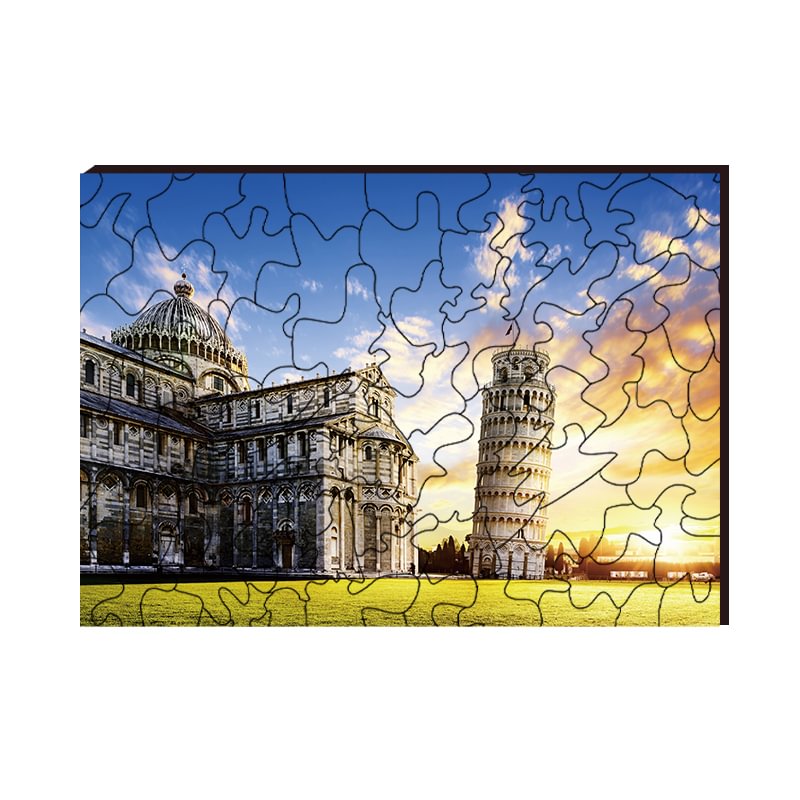 Jeffpuzzle™-JEFFPUZZLE™ Leaning Tower of Pisa Puzzle