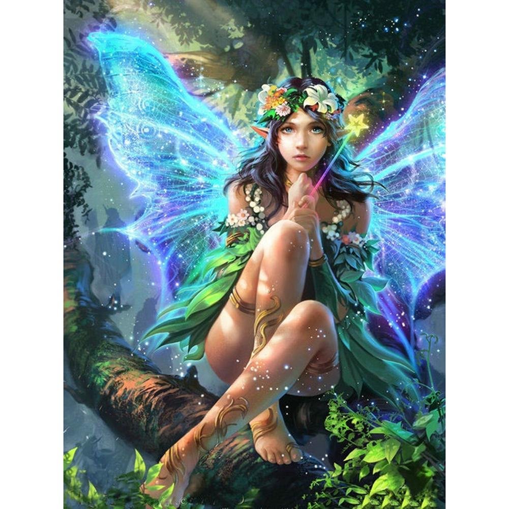 Full Round Diamond Painting Fairy Angel (40*30cm)