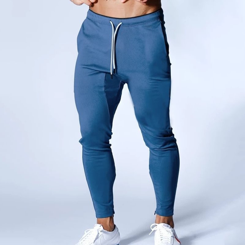 Men's Comfortable Color Matching Sports Fitness Casual Pants -  