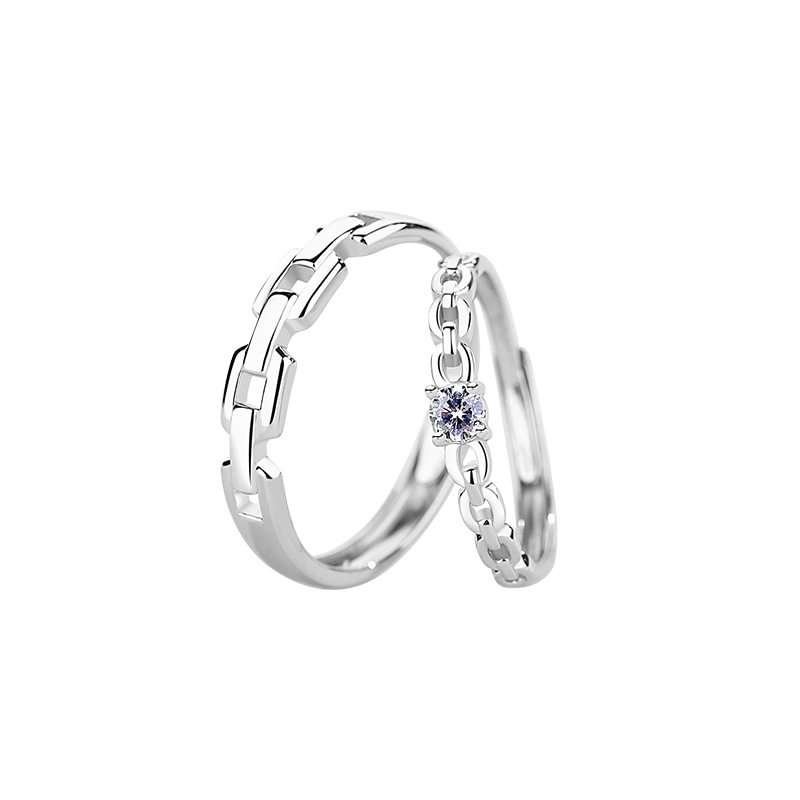 Diamond Adjustable Couple Rings