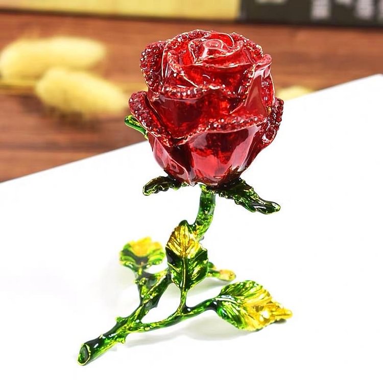 Amazing Rose Metal Jewelry Gift Box-Mayoulove