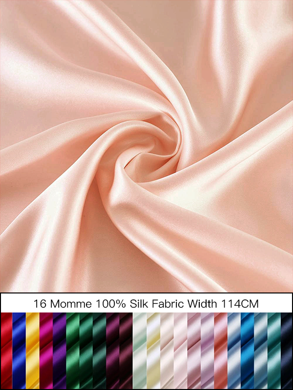 16 Momme 100% Silk Fabric Width 45‘’-Real Silk Life