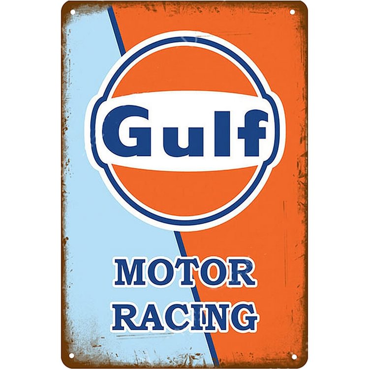 Gulf Motor Racing - Vintage Tin Signs