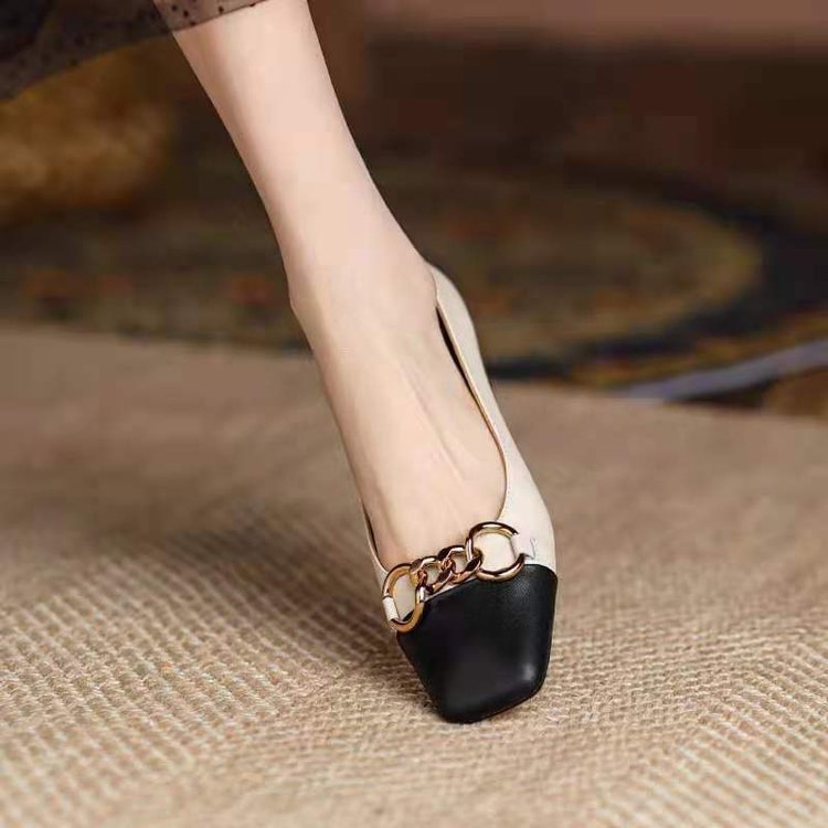 Women's Color Matching Flat Shoes