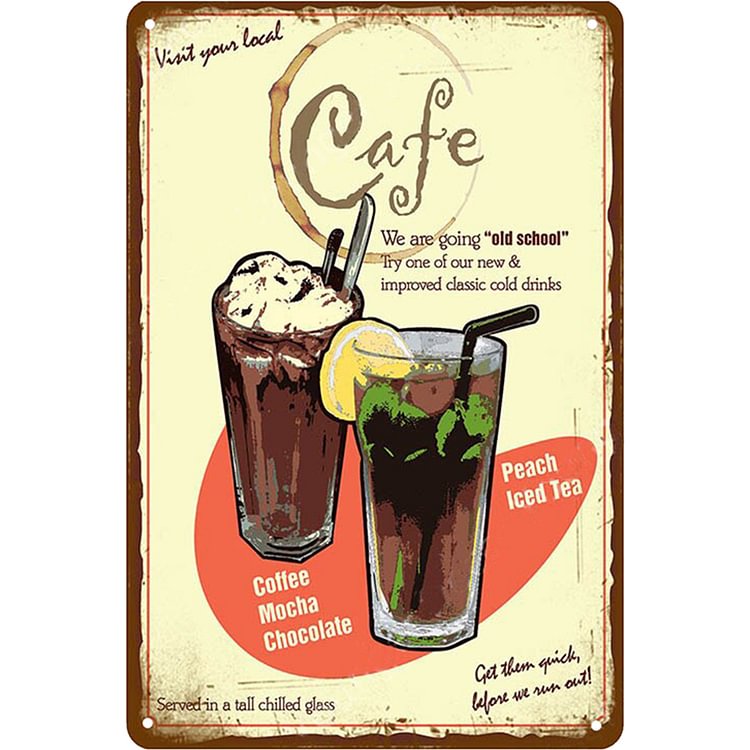 Hot Coffee - Vintage Tin Signs/Wooden Signs - 20x30cm & 30x40cm