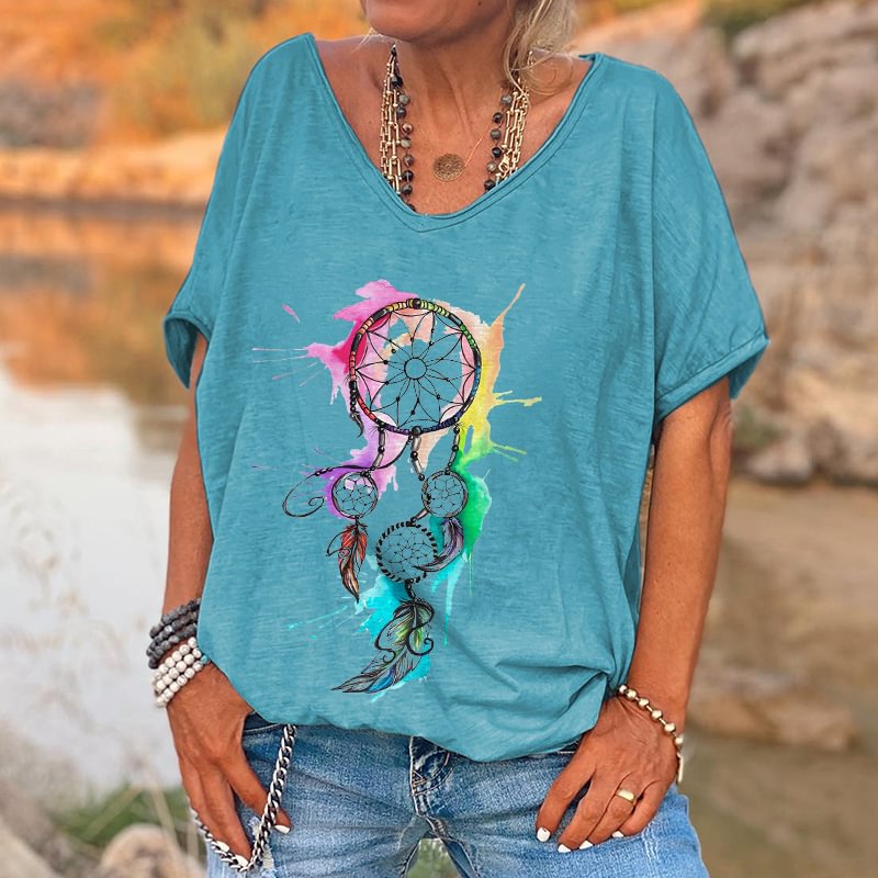 Dreamcatcher Printed Hippie T-shirt