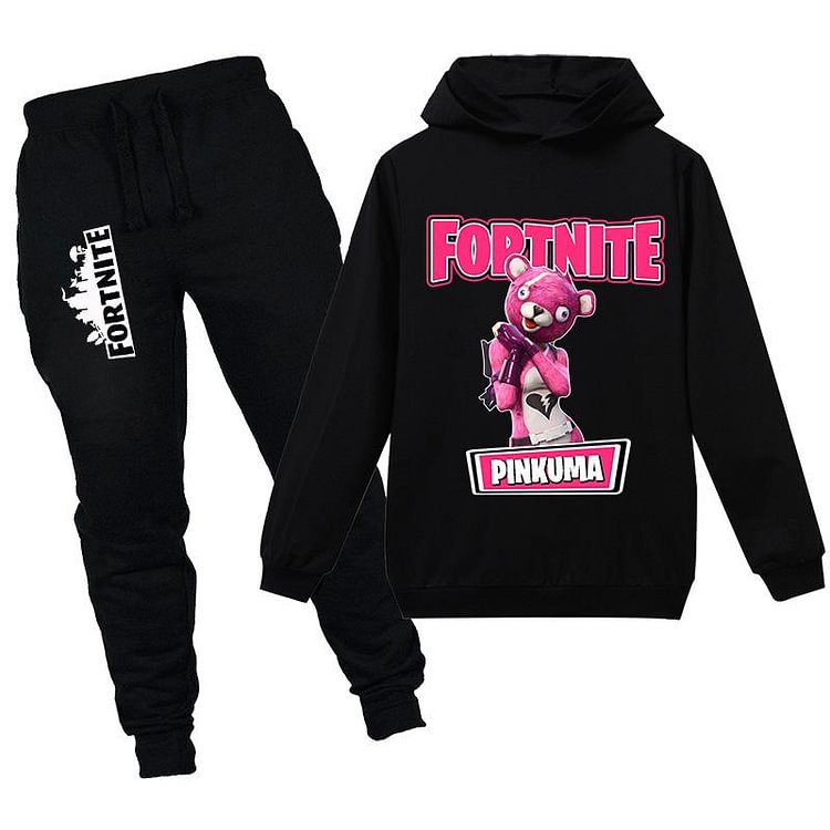 Mayoulove Kids fortnight CUDDLE TEAM LEADER Hooded Shirt and pants-Mayoulove